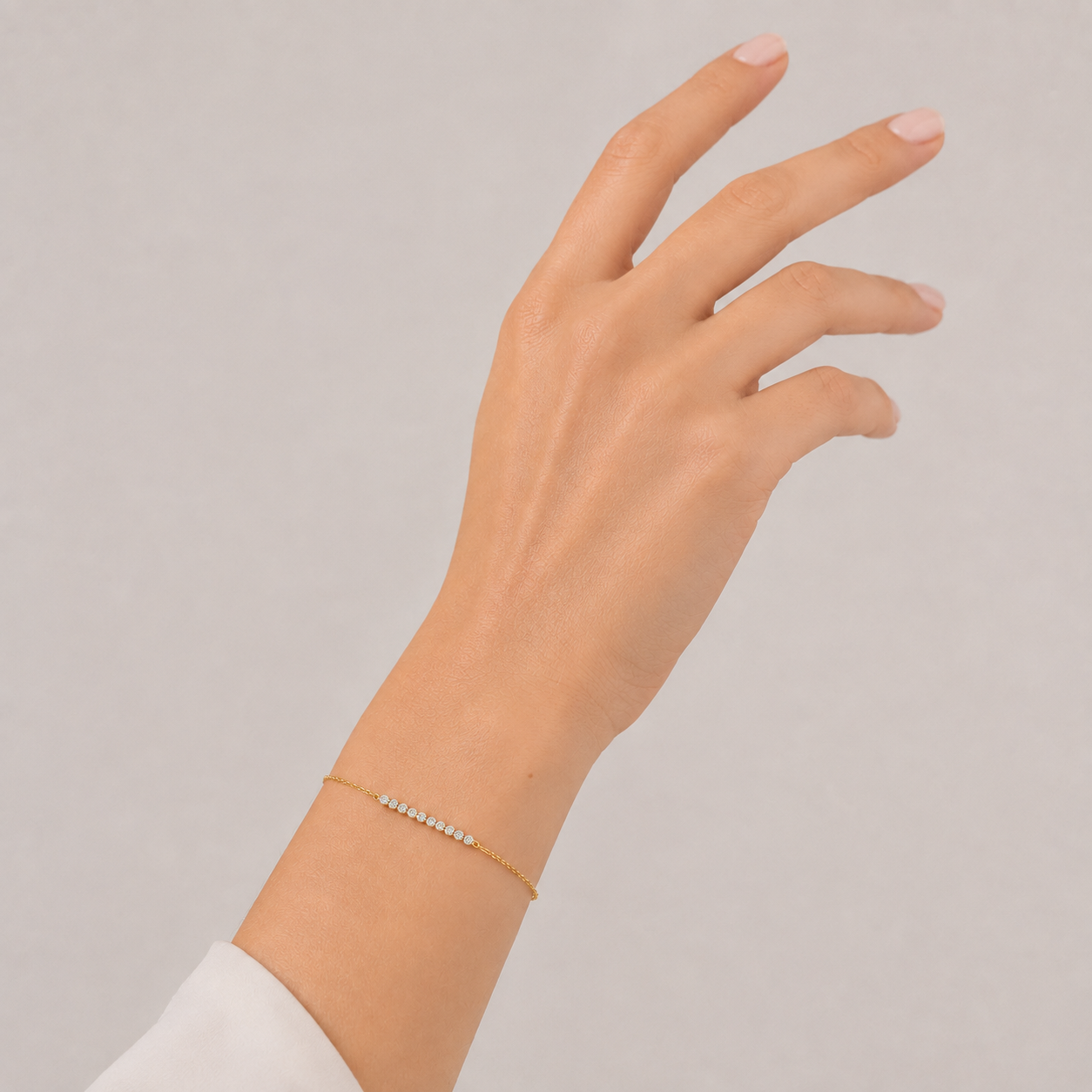 Lab Grown Diamond Round-Cut Chain Bracelet 0.30 Ct. (EF-VS)