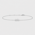Lab Grown Diamond Chain Bracelet Round & Pear Cut 0.50 Ct. (EF-VS)