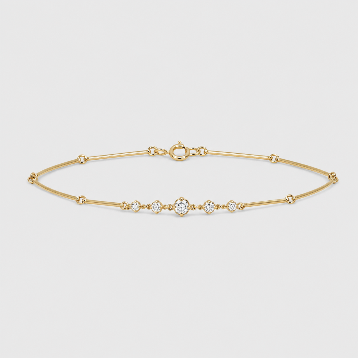 Lab-Grown Diamond Chain Bracelet Round-Cut 0.33 Ct. (EF-VS)