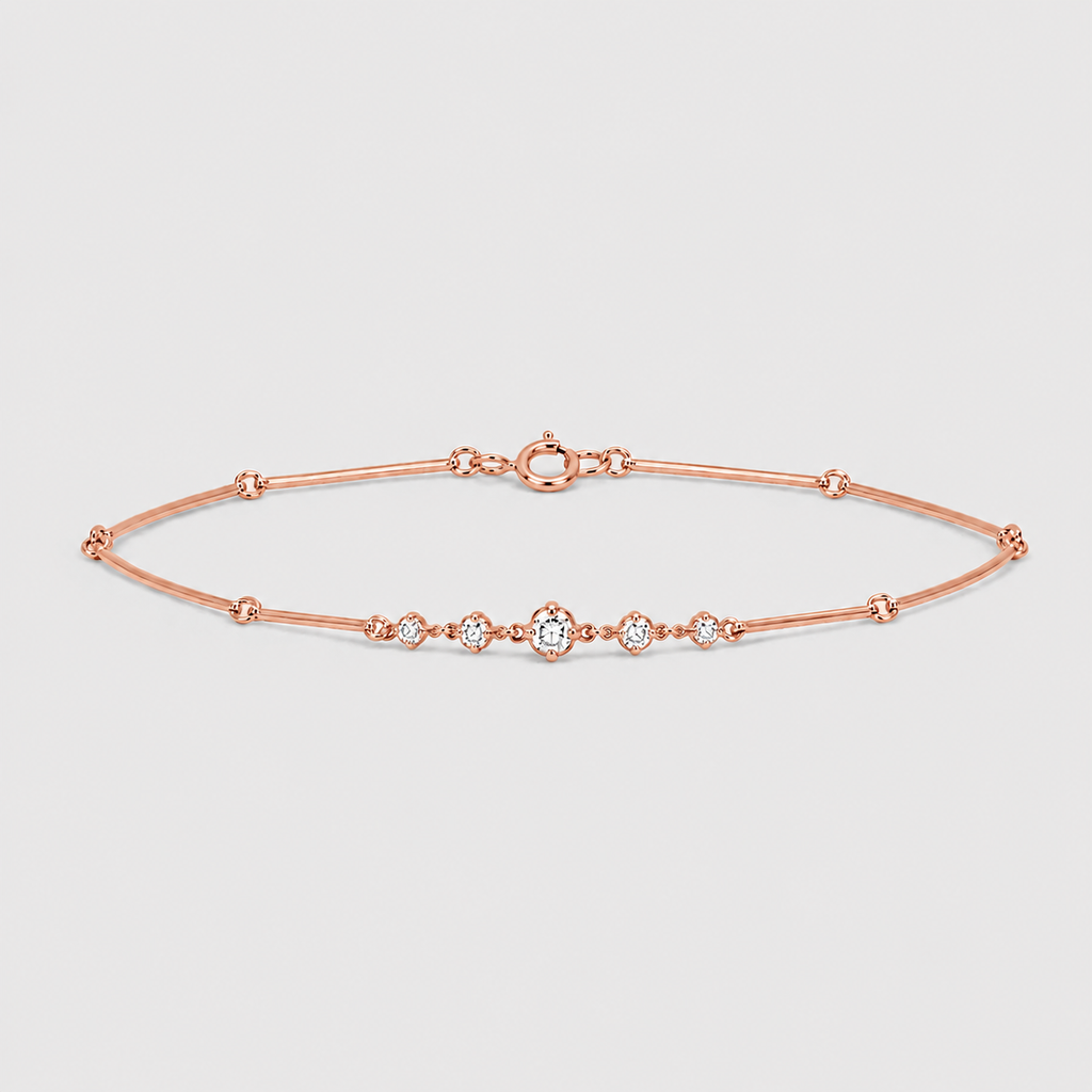 Lab-Grown Diamond Chain Bracelet Round-Cut 0.33 Ct. (EF-VS)