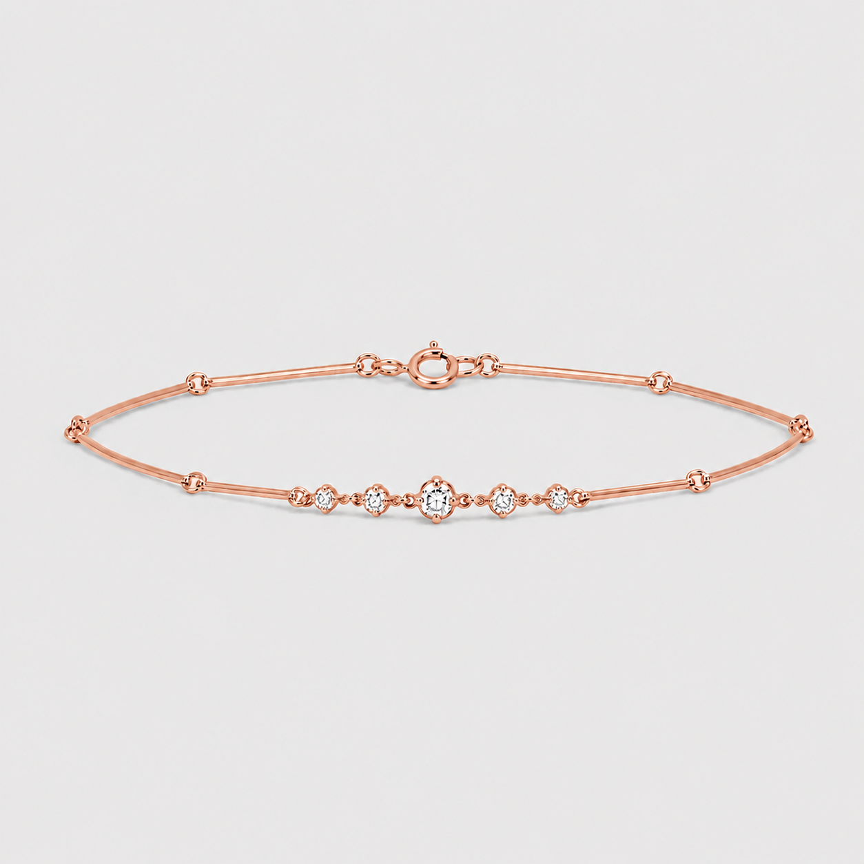 Lab-Grown Diamond Chain Bracelet Round-Cut 0.33 Ct. (EF-VS)