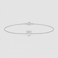 1 Ct. Lab Grown Diamond Heart-Cut Chain Bracelet (EF-VS)