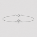 Lab Grown Diamond Chain Bracelet Round Cut 0.12 Ct. (EF-VS)