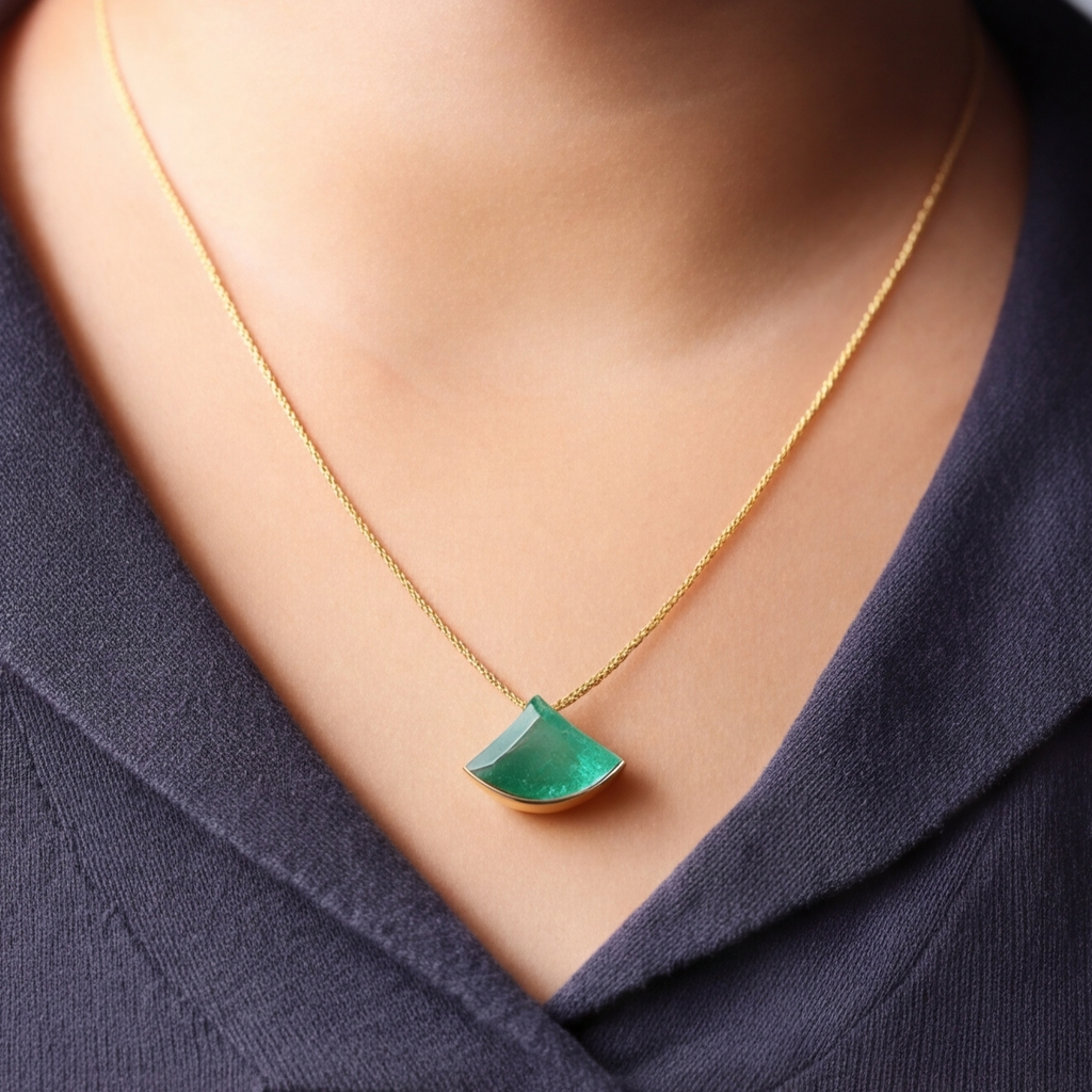 2 Ct. Fancy Emerald Cut Pendant Necklace Solitaire Pendant