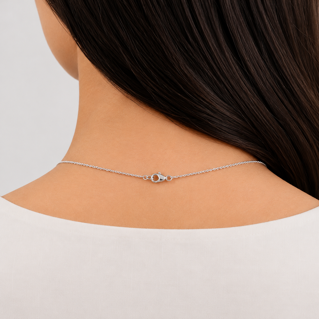 2.10 Ct. Blue Sapphire Oval-Cut Solitaire Pendant Necklace