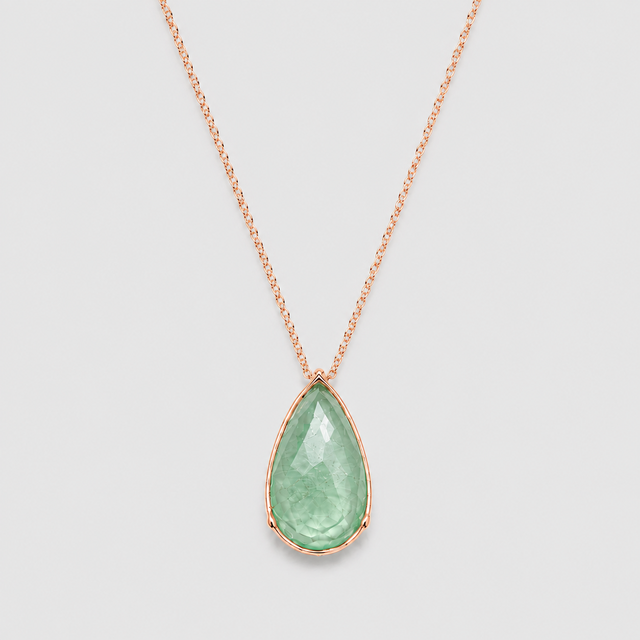 5 Ct. Pear-Cut Emerald Gemstone Pendant Necklace