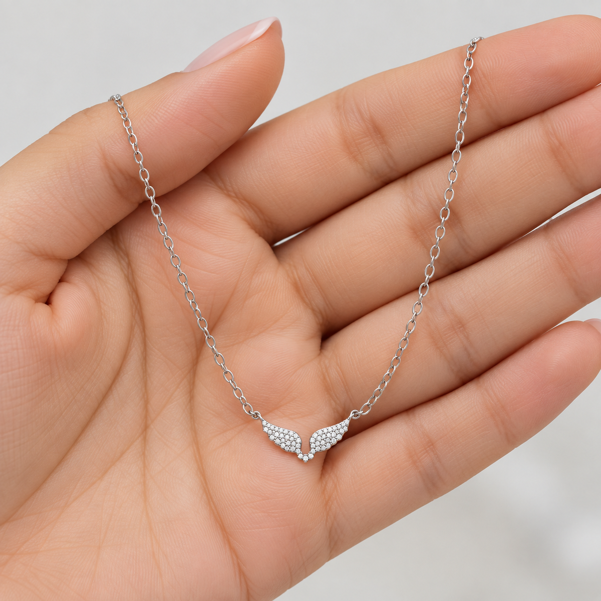 Lab Grown Diamond Round Cluster Pendant Necklace 0.35 Ct. (EF/VVS-VS)