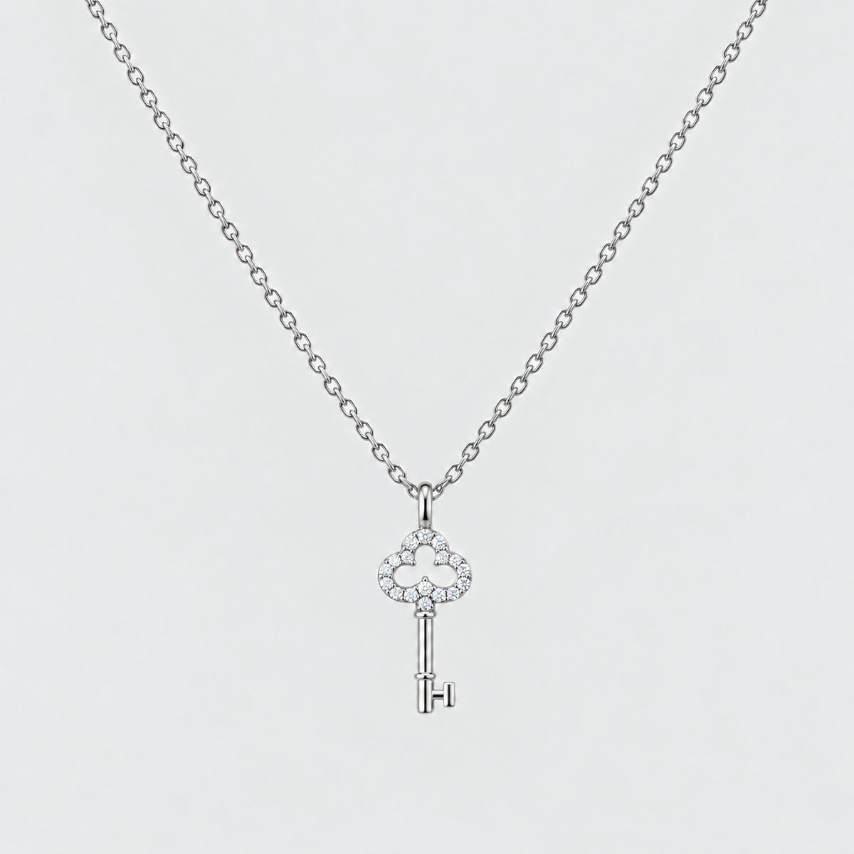 Lab Grown Diamond Chain Necklace 0.14 Ct. Round Cut (EF/VVS-VS)