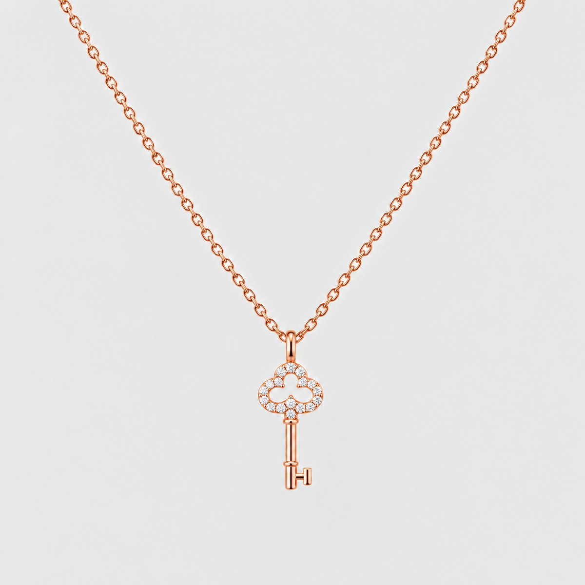 Lab Grown Diamond Chain Necklace 0.14 Ct. Round Cut (EF/VVS-VS)