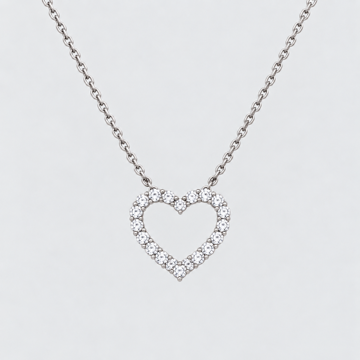1.5 Ct. Lab Grown Diamond Round Chain Necklace (EF/VVS-VS)
