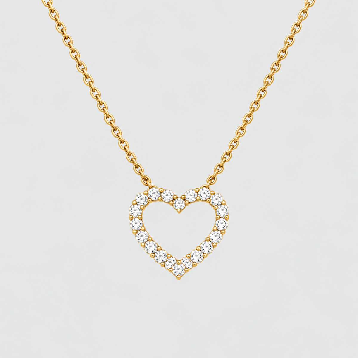 1.5 Ct. Lab Grown Diamond Round Chain Necklace (EF/VVS-VS)