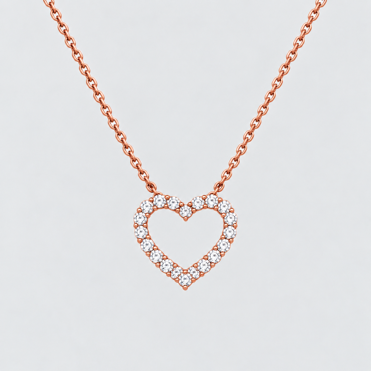 1.5 Ct. Lab Grown Diamond Round Chain Necklace (EF/VVS-VS)