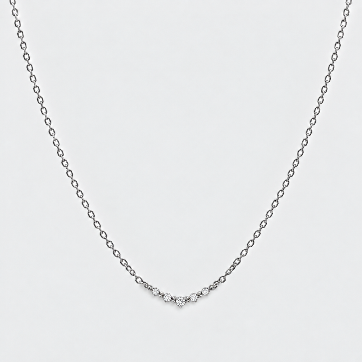 Lab Grown Diamond 0.18 Ct. Cluster Pendant Necklace (EF/VVS-VS)