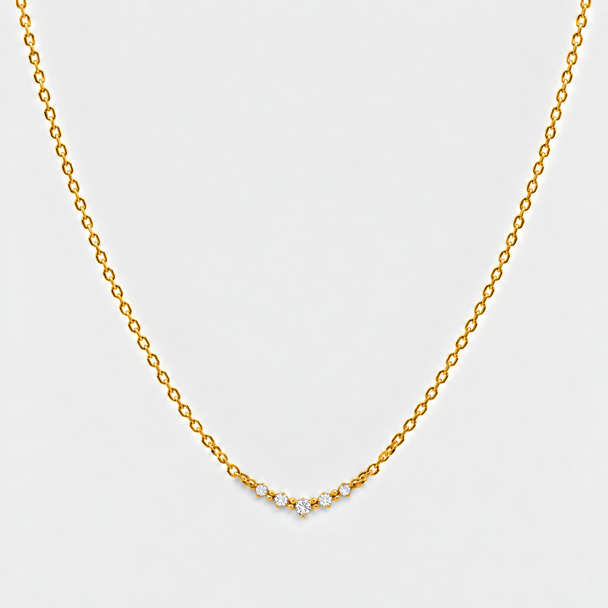 Lab Grown Diamond 0.18 Ct. Cluster Pendant Necklace (EF/VVS-VS)
