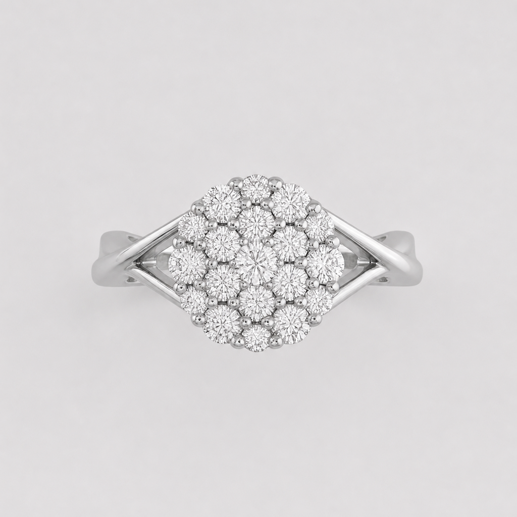 0.3 Ct. Lab Grown Diamond Cluster Ring (VS-EF)
