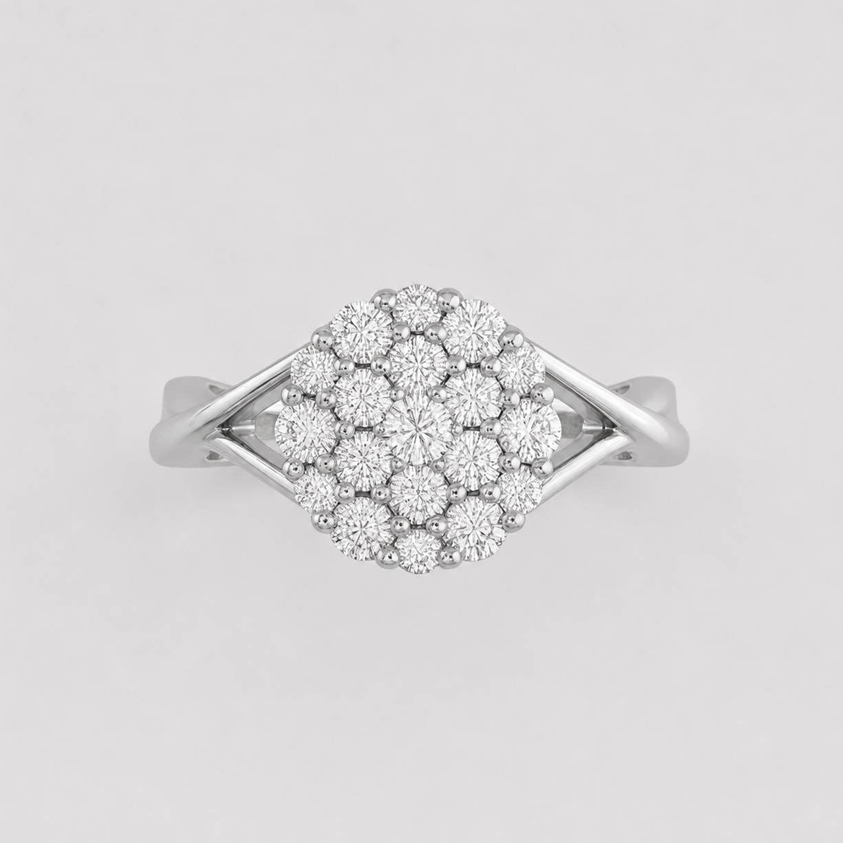 0.3 Ct. Lab Grown Diamond Cluster Ring (VS-EF)