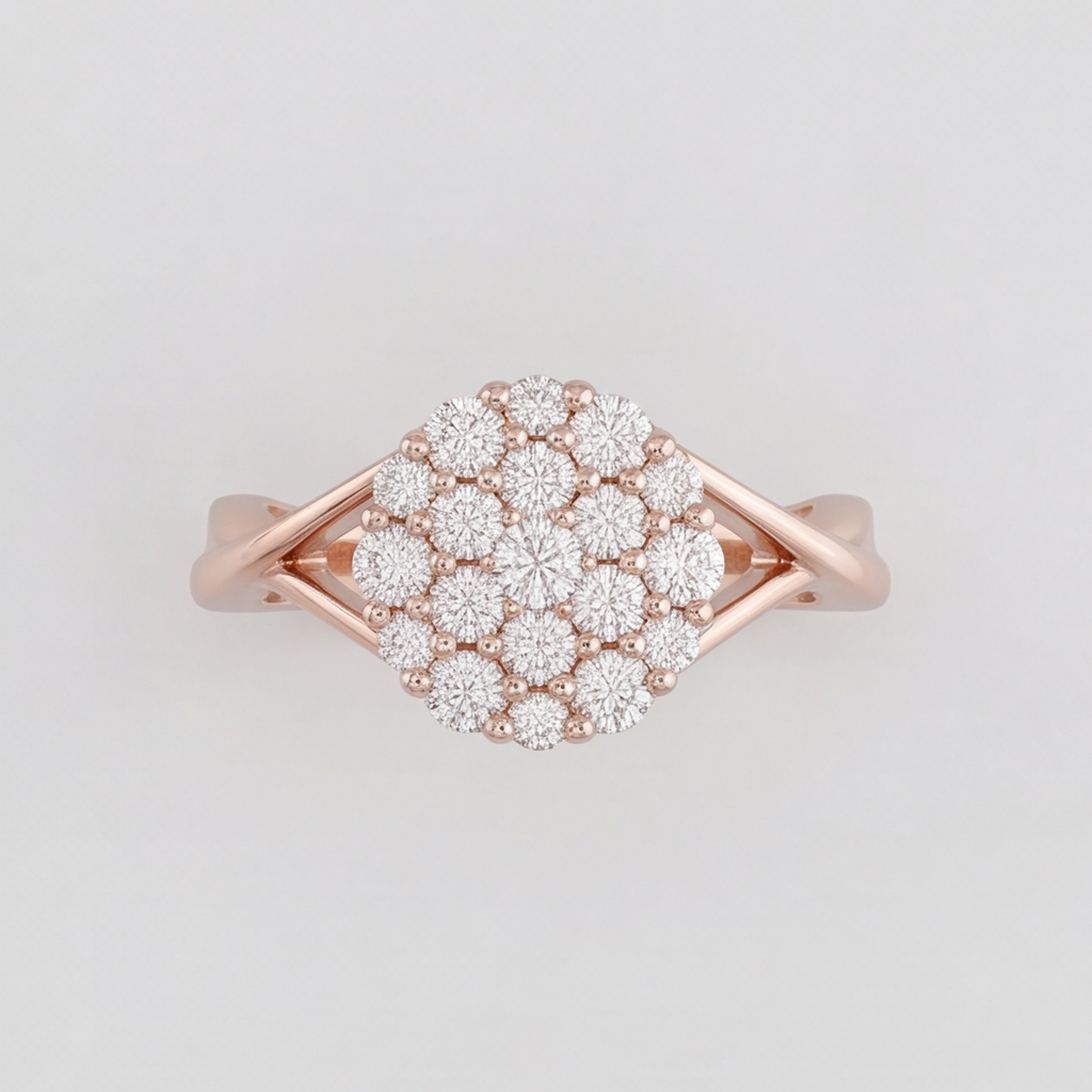 0.3 Ct. Lab Grown Diamond Cluster Ring (VS-EF)