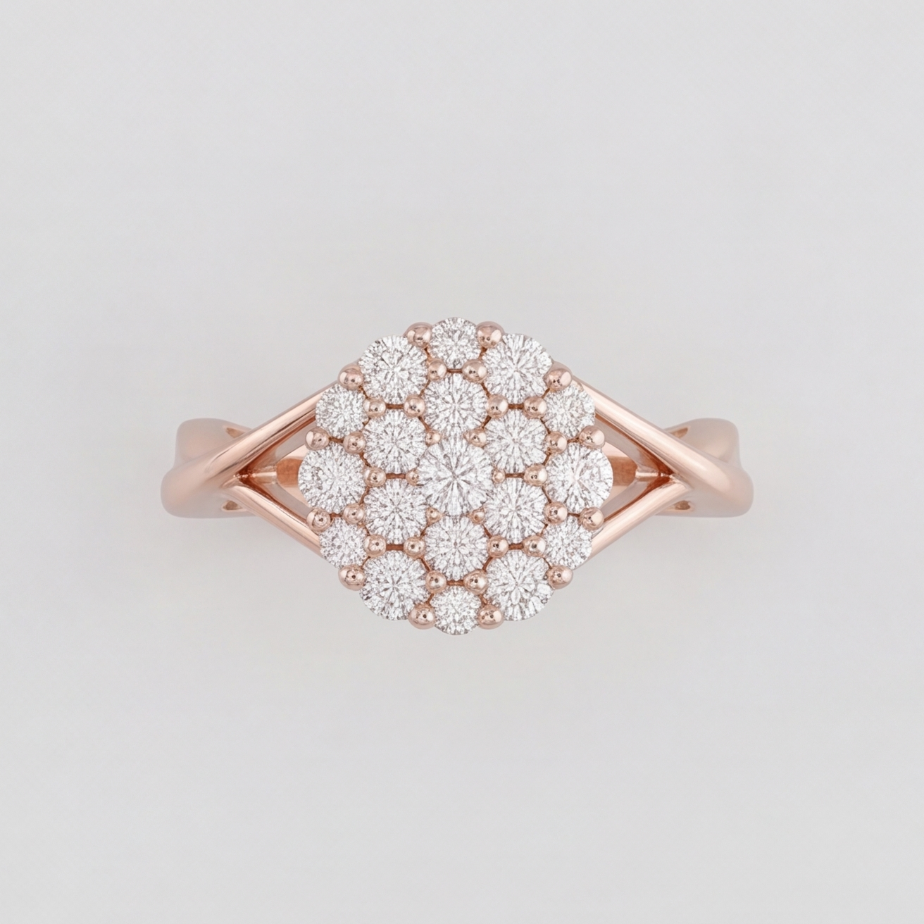 0.3 Ct. Lab Grown Diamond Cluster Ring (VS-EF)