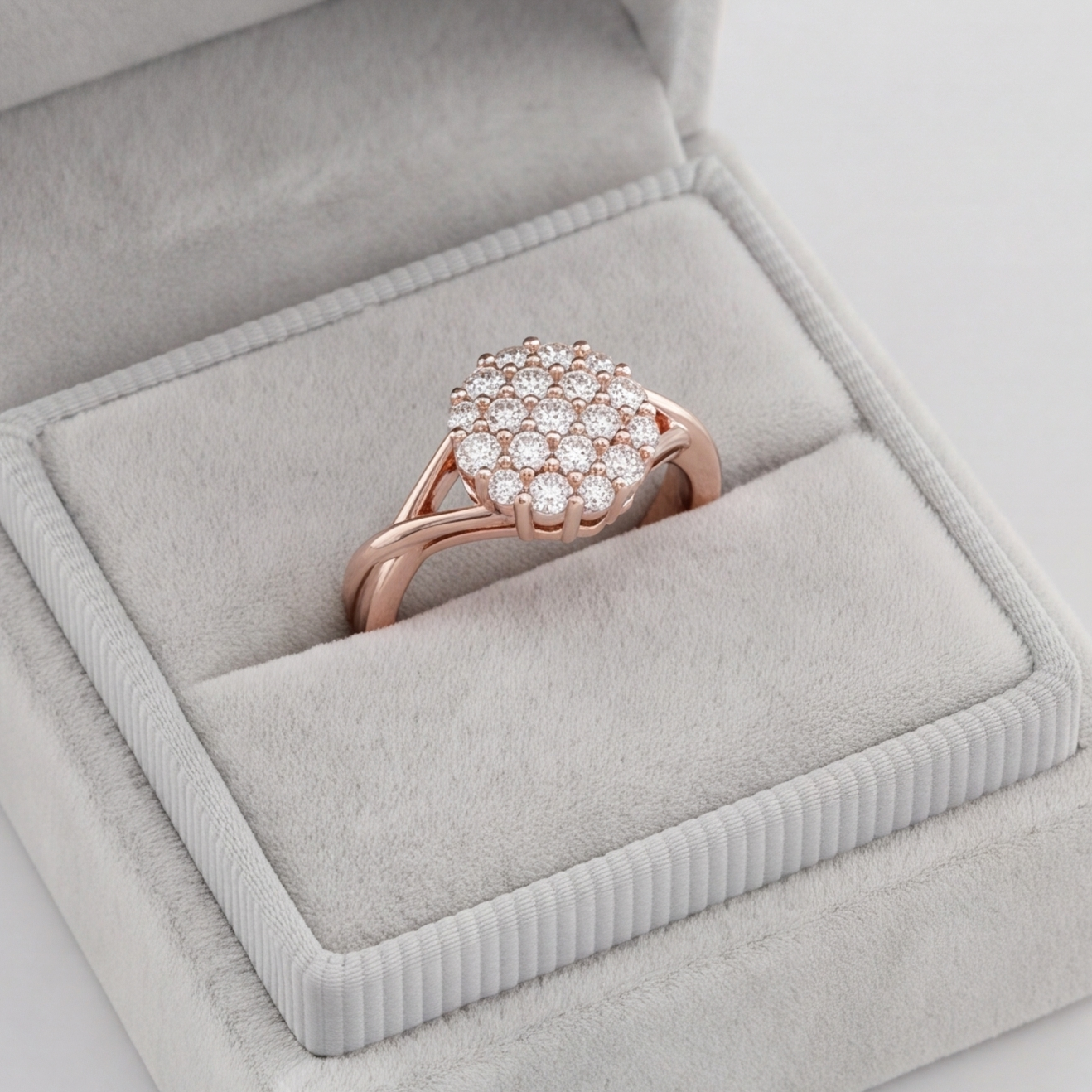 0.3 Ct. Lab Grown Diamond Cluster Ring (VS-EF)