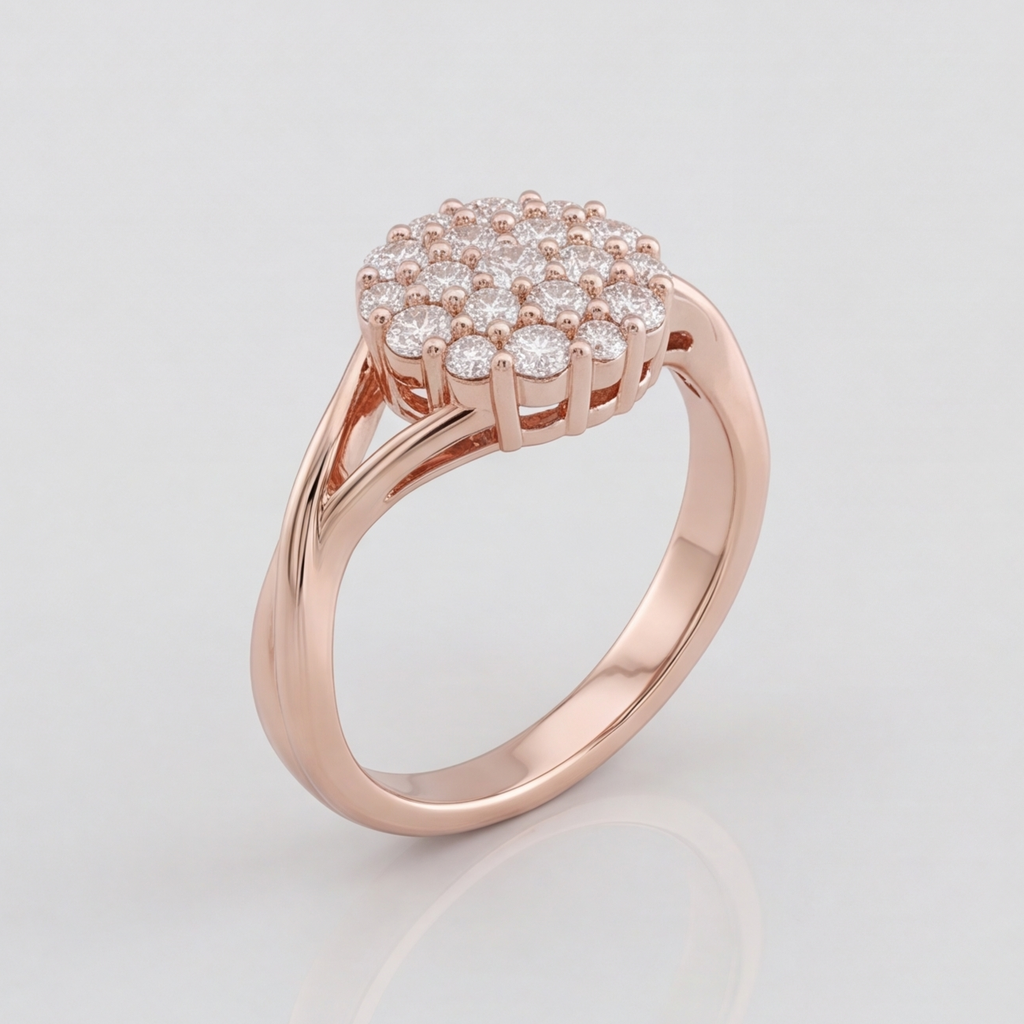 0.3 Ct. Lab Grown Diamond Cluster Ring (VS-EF)