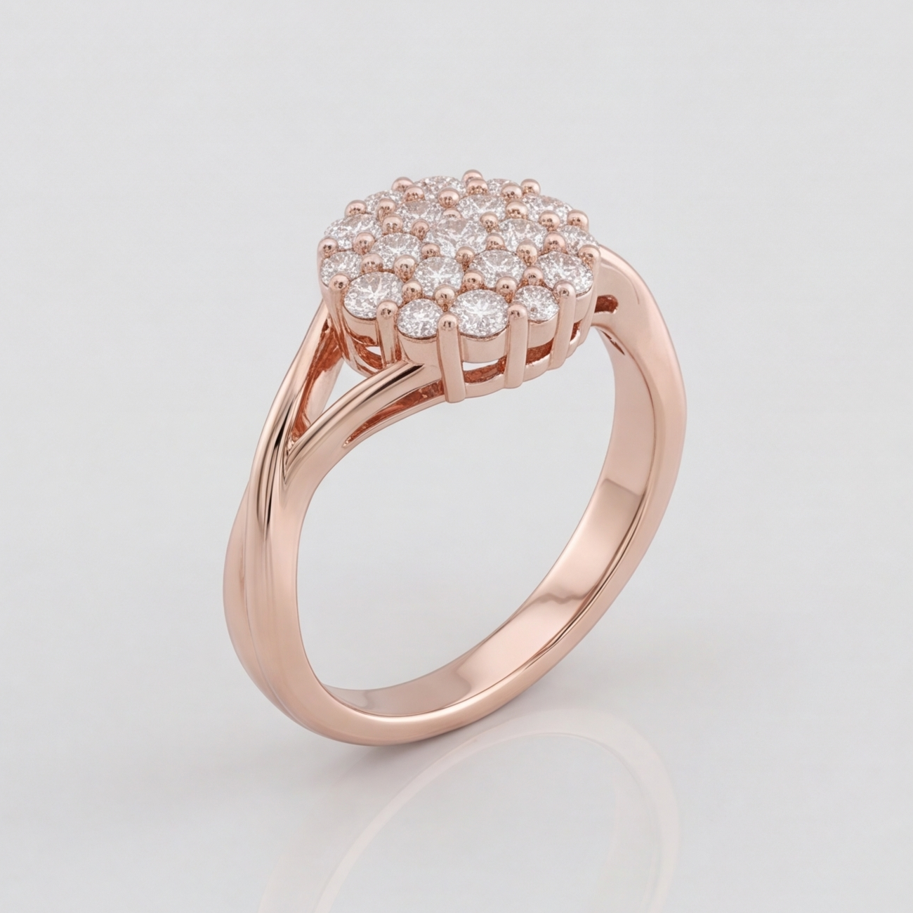 0.3 Ct. Lab Grown Diamond Cluster Ring (VS-EF)