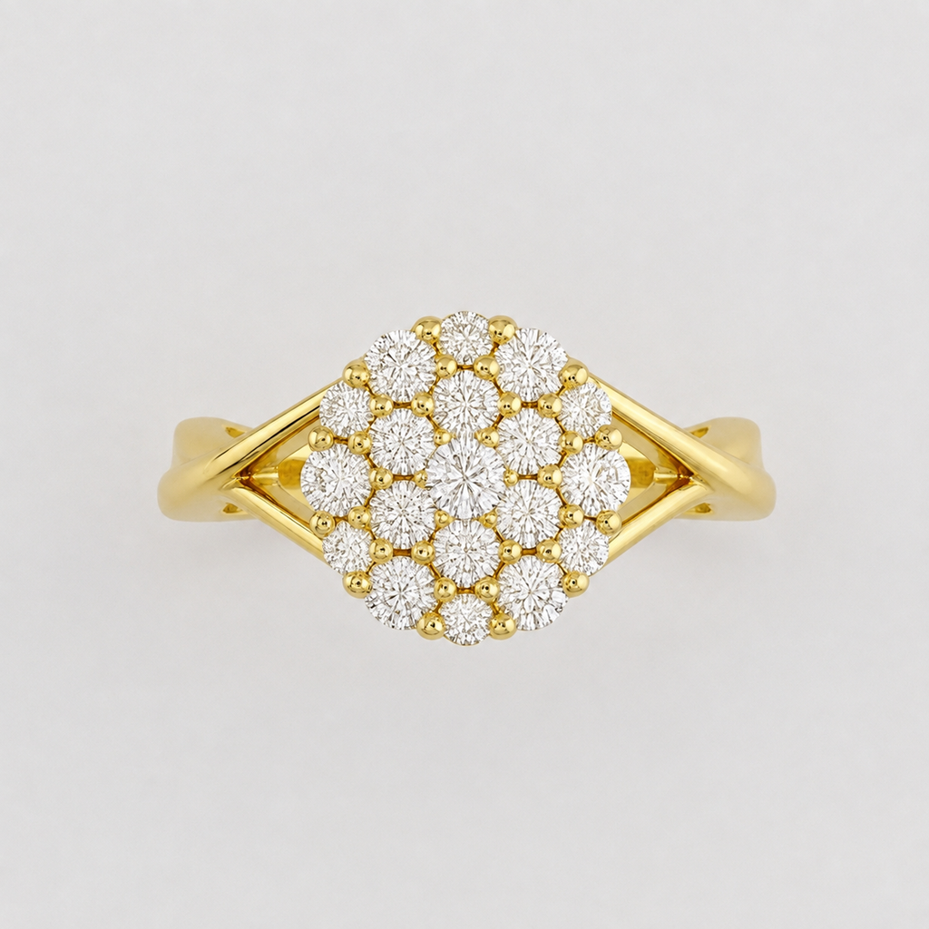 0.3 Ct. Lab Grown Diamond Cluster Ring (VS-EF)