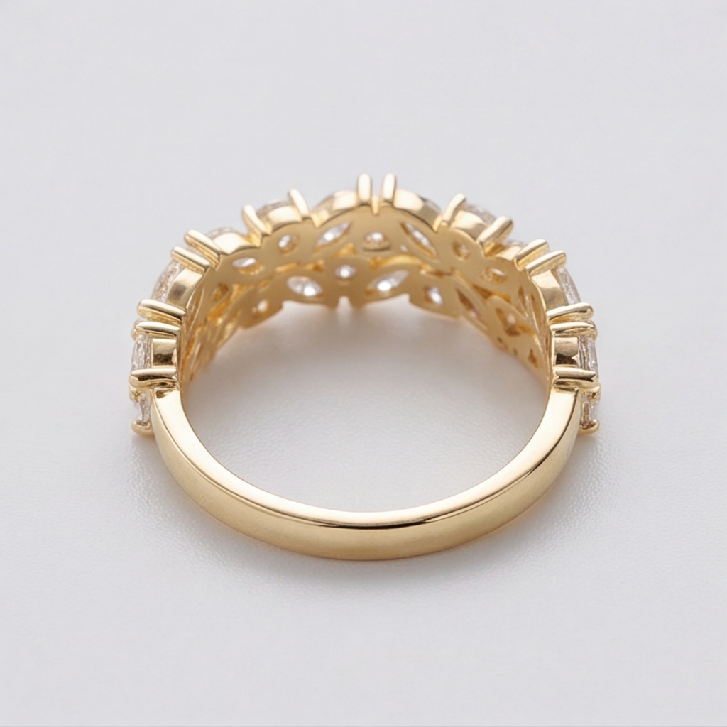 1.80 Ct. Lab Grown Diamond Multi Cut Cluster Ring (EF-VS)