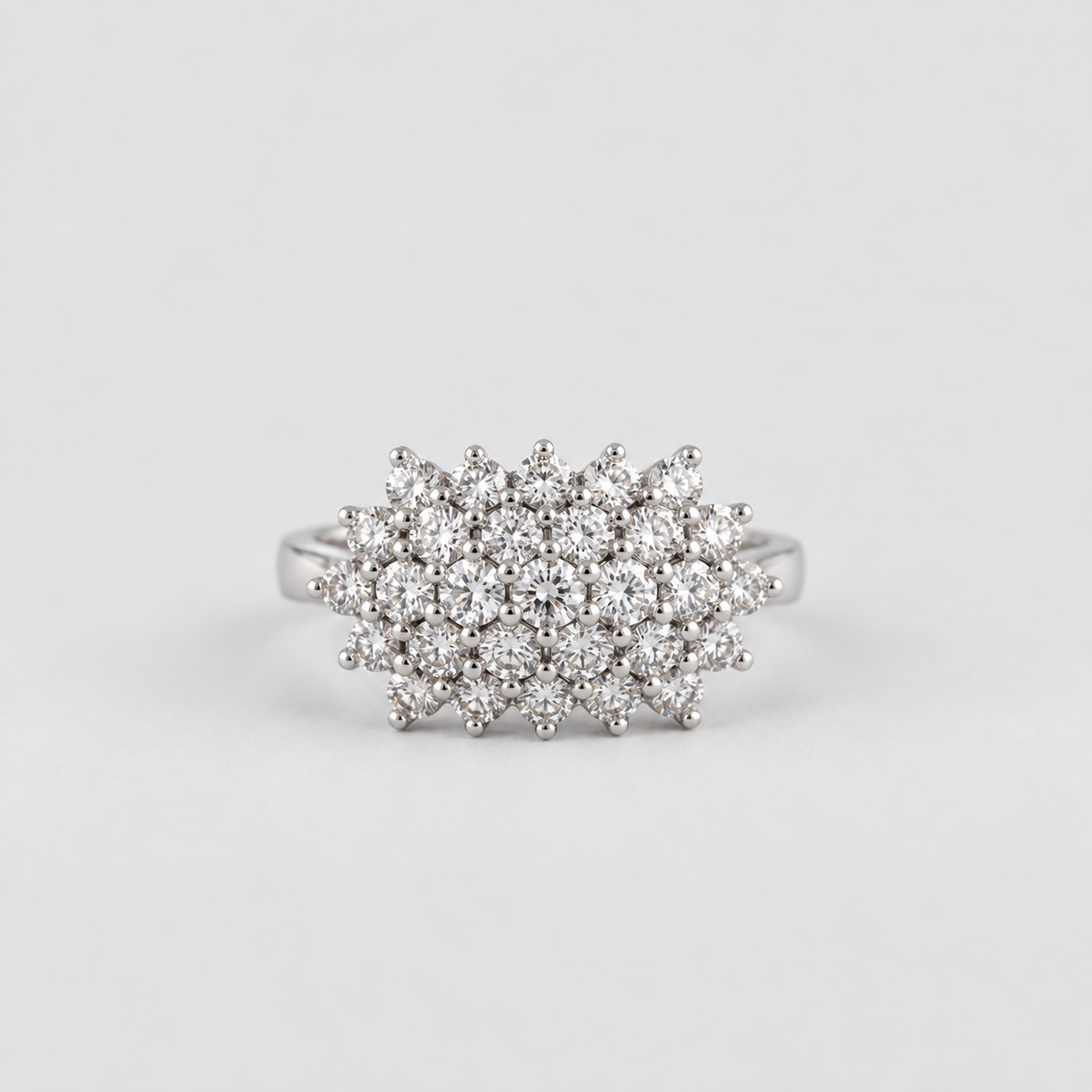 1.50 Ct. Designer Cluster Ring in Lab-Grown Diamond (EF/VVS-VS)