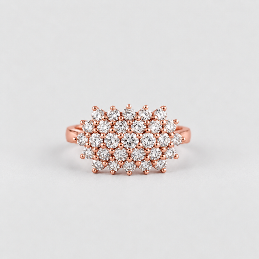 1.50 Ct. Designer Cluster Ring in Lab-Grown Diamond (EF/VVS-VS)