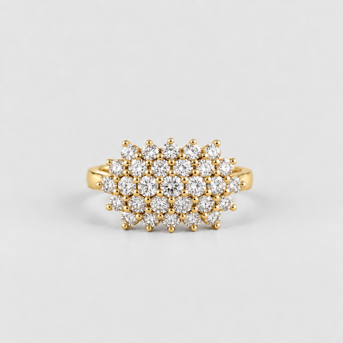 1.50 Ct. Designer Cluster Ring in Lab-Grown Diamond (EF/VVS-VS)