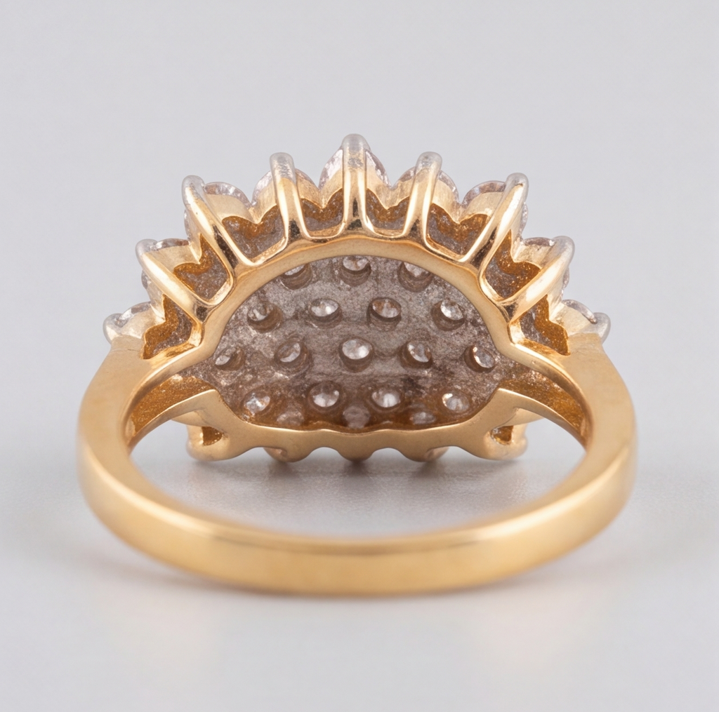 1.50 Ct. Designer Cluster Ring in Lab-Grown Diamond (VS-EF)