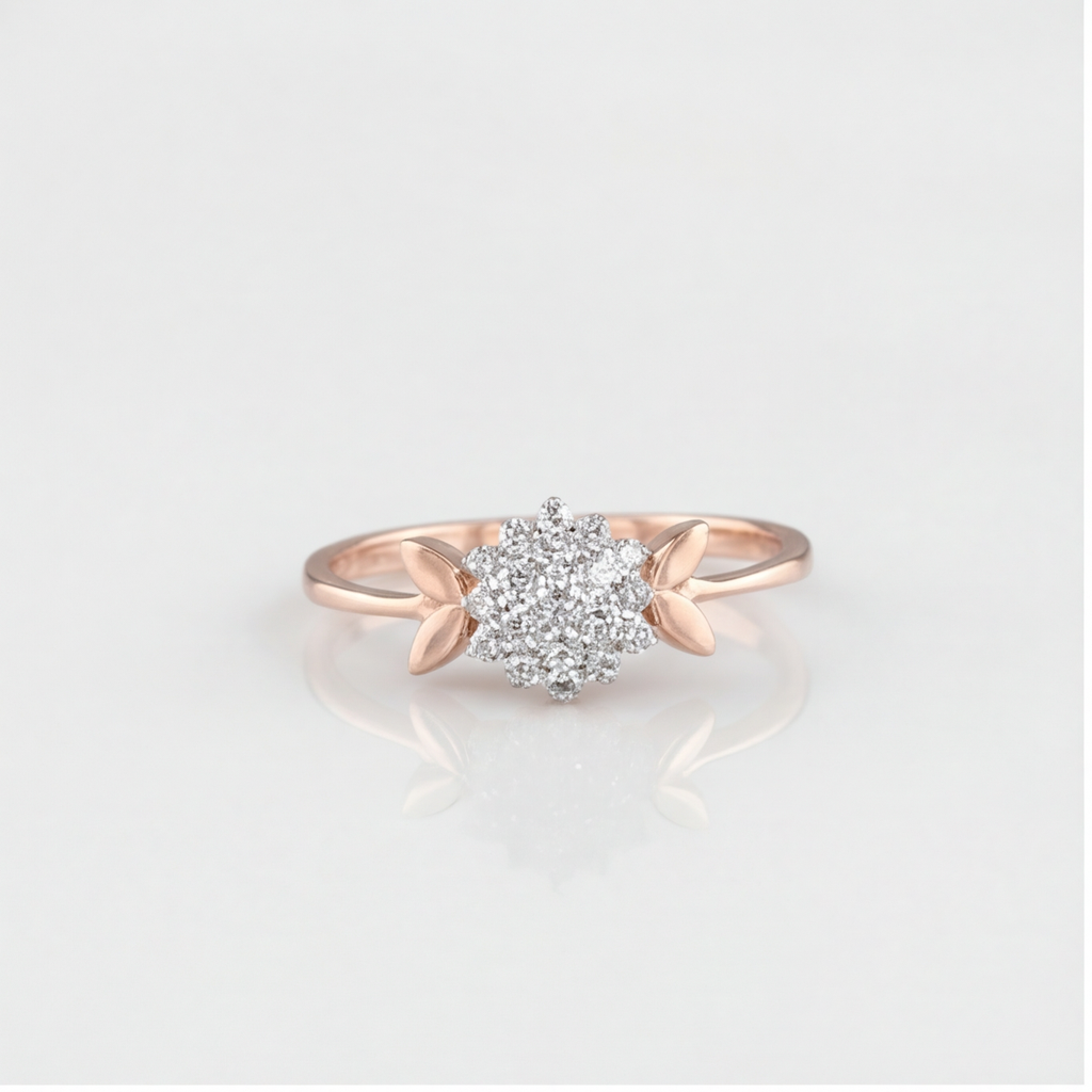 0.30 Ct. Lab Grown Diamond Round Cut Cluster Ring (VS-EF)