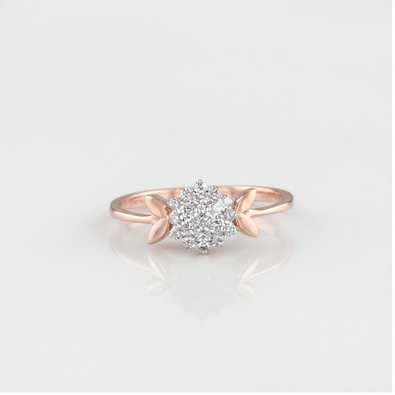 0.30 Ct. Lab Grown Diamond Round Cut Cluster Ring (VS-EF)