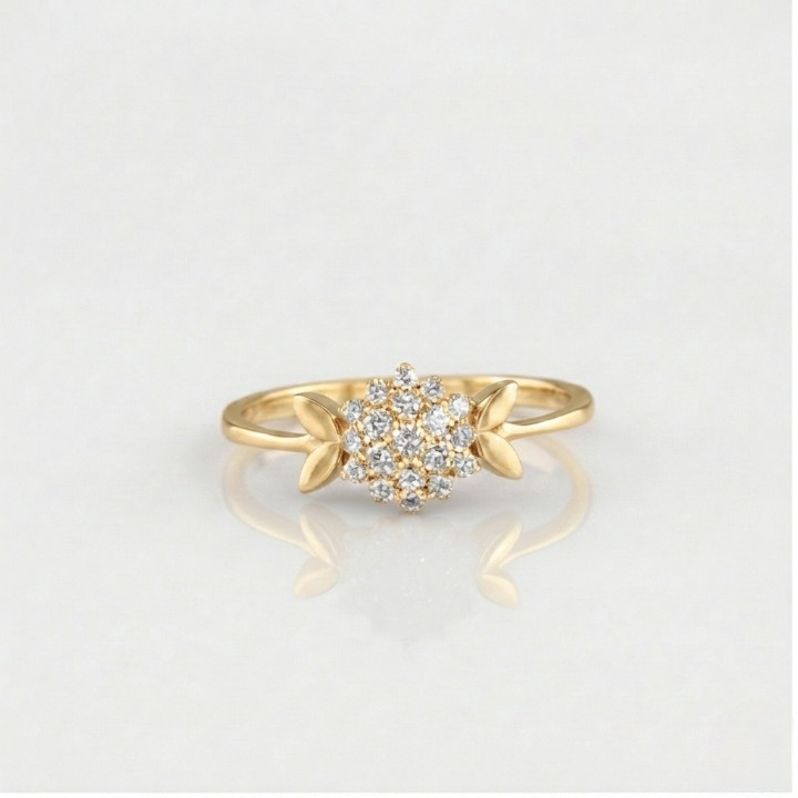 0.30 Ct. Lab Grown Diamond Round Cut Cluster Ring (VS-EF)