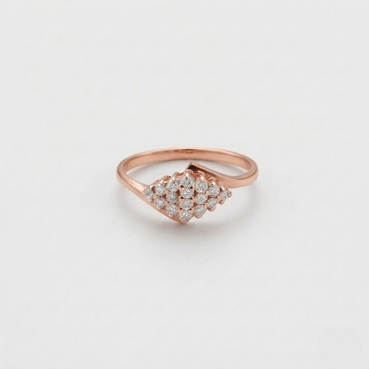 0.25 Ct. Lab Grown Diamond Round Cut Cluster Ring (EF-VS)