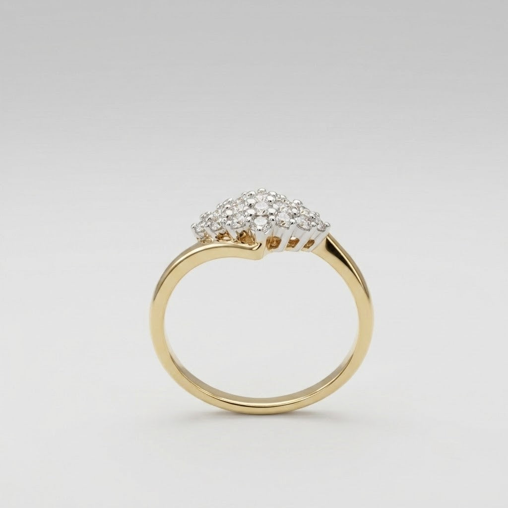 0.25 Ct. Lab Grown Diamond Round Cut Cluster Ring (EF-VS)
