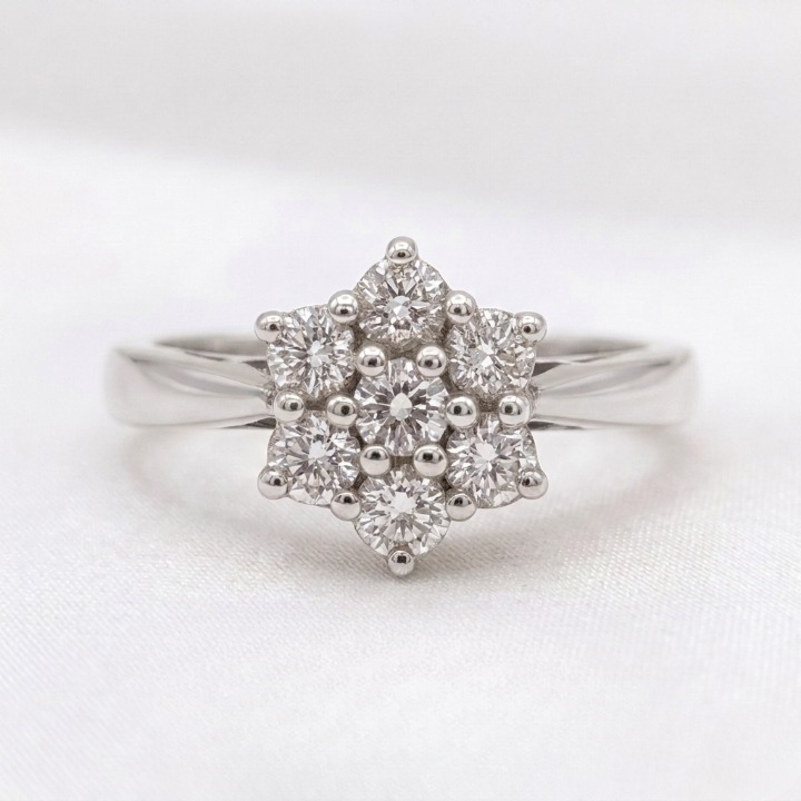 Lab Grown Diamond Cluster Ring (VS-EF) 0.20 Ct.