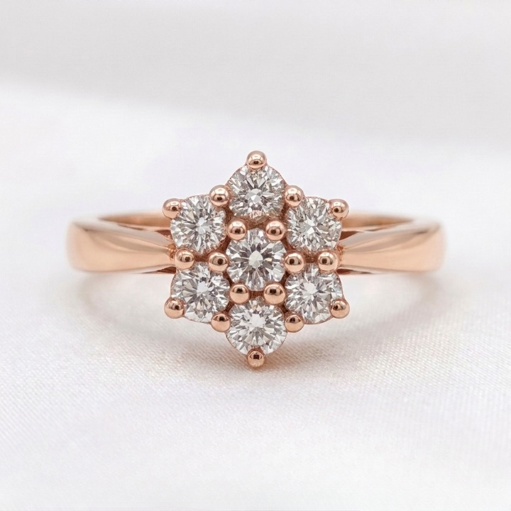 Lab Grown Diamond Cluster Ring (VS-EF) 0.20 Ct.