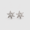 0.30 Ct. Lab-Grown Diamond Round Cut Flower Earrings (EF-VS)