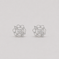 1.5 Ct. Round Cut Lab Grown Diamond Cluster Stud Earrings (VS-EF)