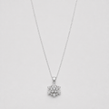 Lab Grown Diamond Round Cut Cluster Pendant Necklace 0.50 Ct. (VS-EF)