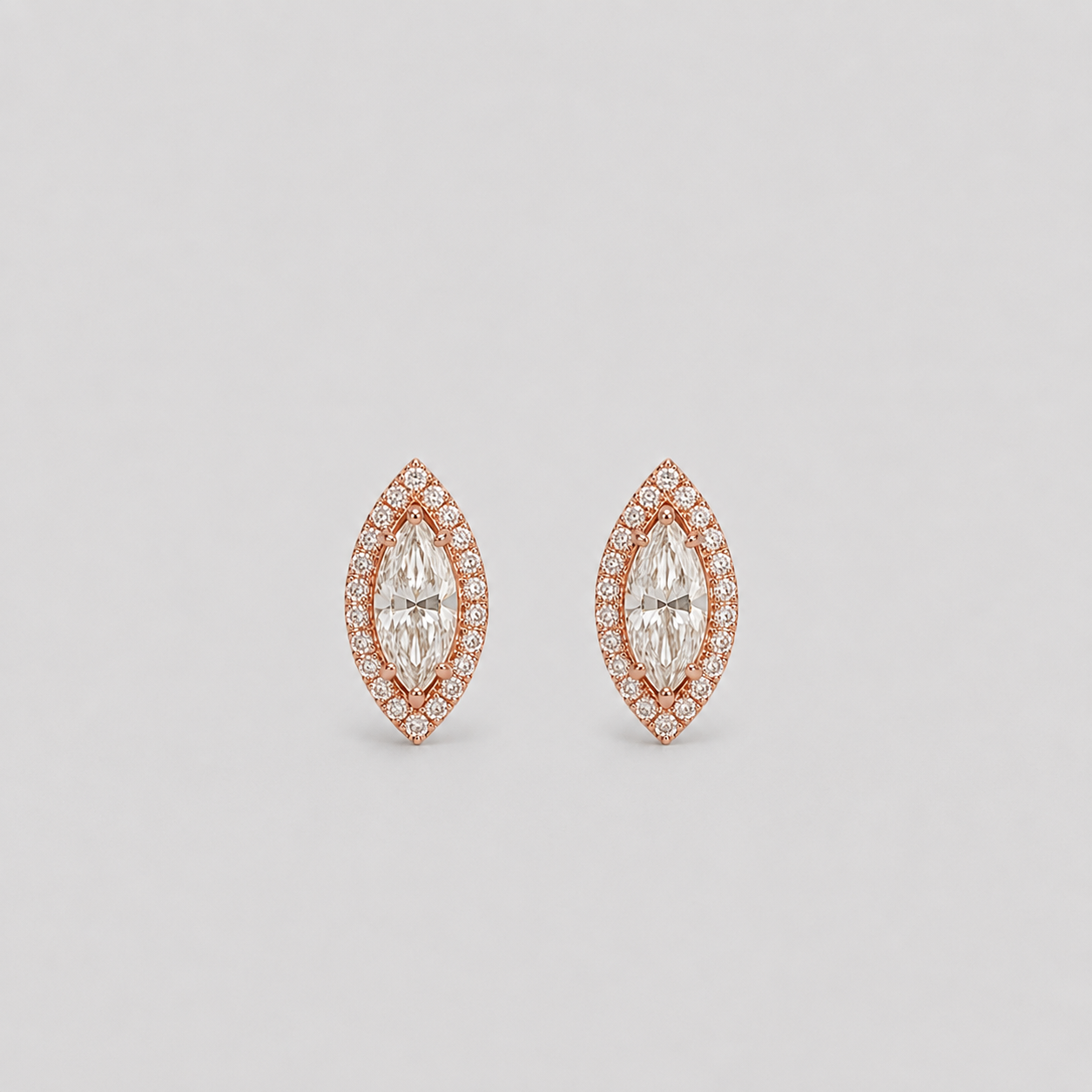2.10 Ct. Lab-Grown Diamond Marquise Cut Cluster Earrings (EF-VS)