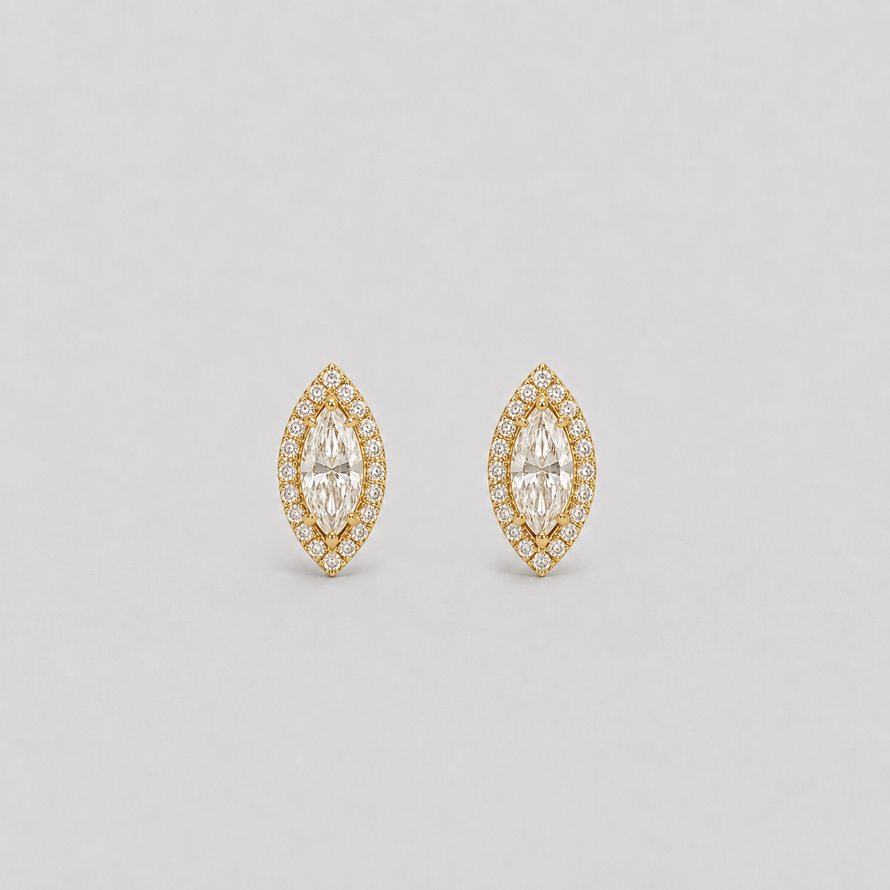 2.10 Ct. Lab-Grown Diamond Marquise Cut Cluster Earrings (EF-VS)