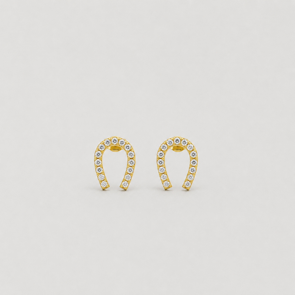 0.30 Ct. Lab-Grown Diamond Round Cut Horseshoe Earrings (EF-VS)