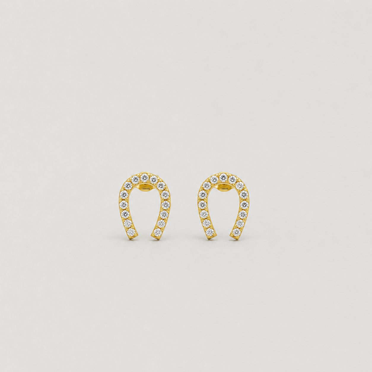 0.30 Ct. Lab-Grown Diamond Round Cut Horseshoe Earrings (EF-VS)
