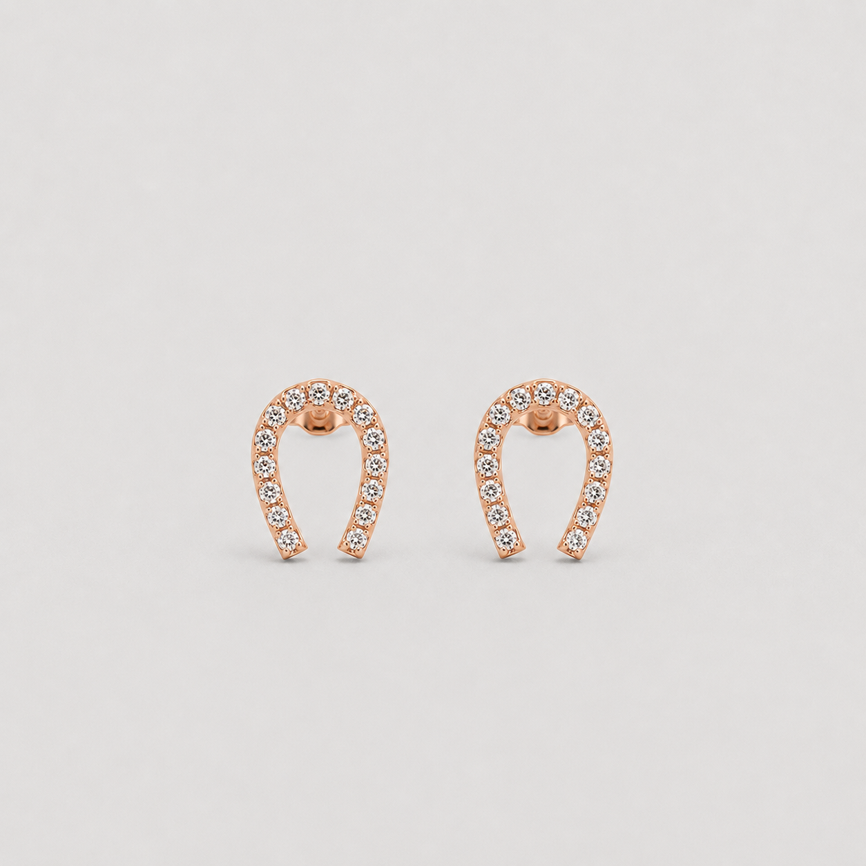 0.30 Ct. Lab-Grown Diamond Round Cut Horseshoe Earrings (EF-VS)