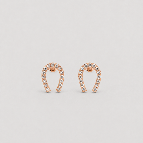 0.30 Ct. Lab-Grown Diamond Round Cut Horseshoe Earrings (EF-VS)