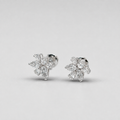 1.00 Ct. Lab-Grown Diamond Multi Cut Cluster Earrings (EF-VS)