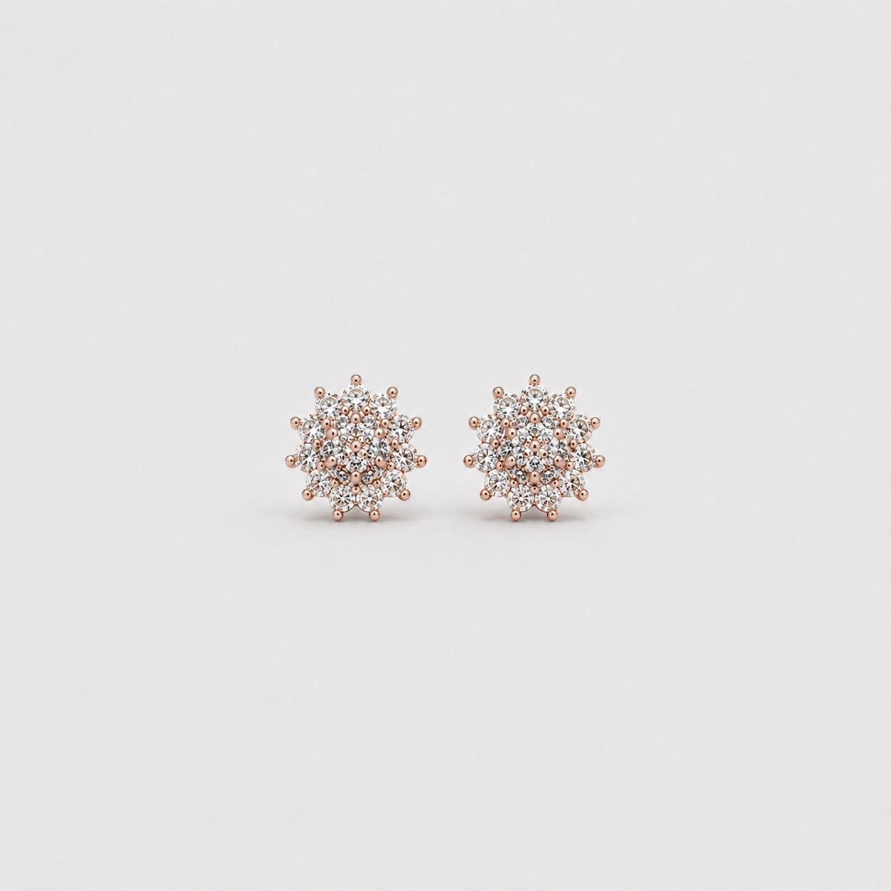 Lab-Grown Diamond Round Cut 0.30 Ct. Cluster Earrings (EF-VS)