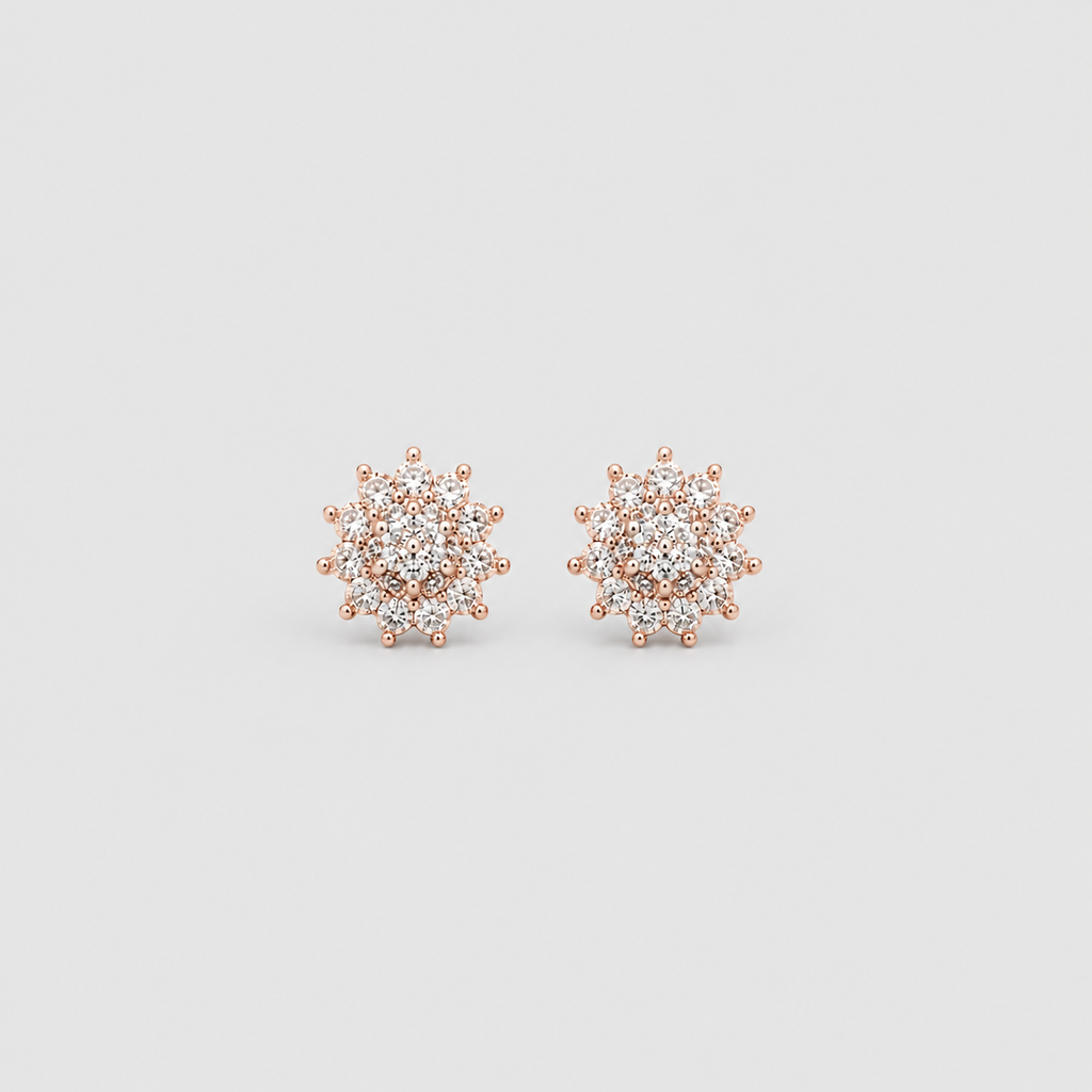 Lab-Grown Diamond Round Cut 0.30 Ct. Cluster Earrings (EF/VVS-VS)